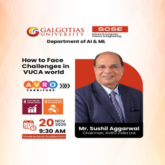 The one-day Guest lecture named as “How to Face challenges in VUCA world
