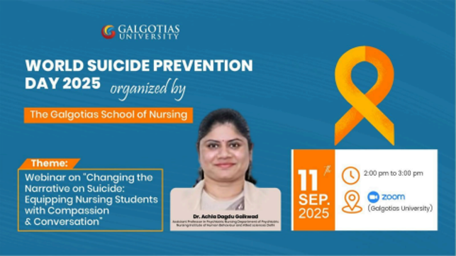 Celebration of World Suicide Prevention Day