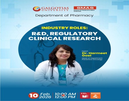 Industry Roles: R&D, Regulatory Affairs and Clinical Research