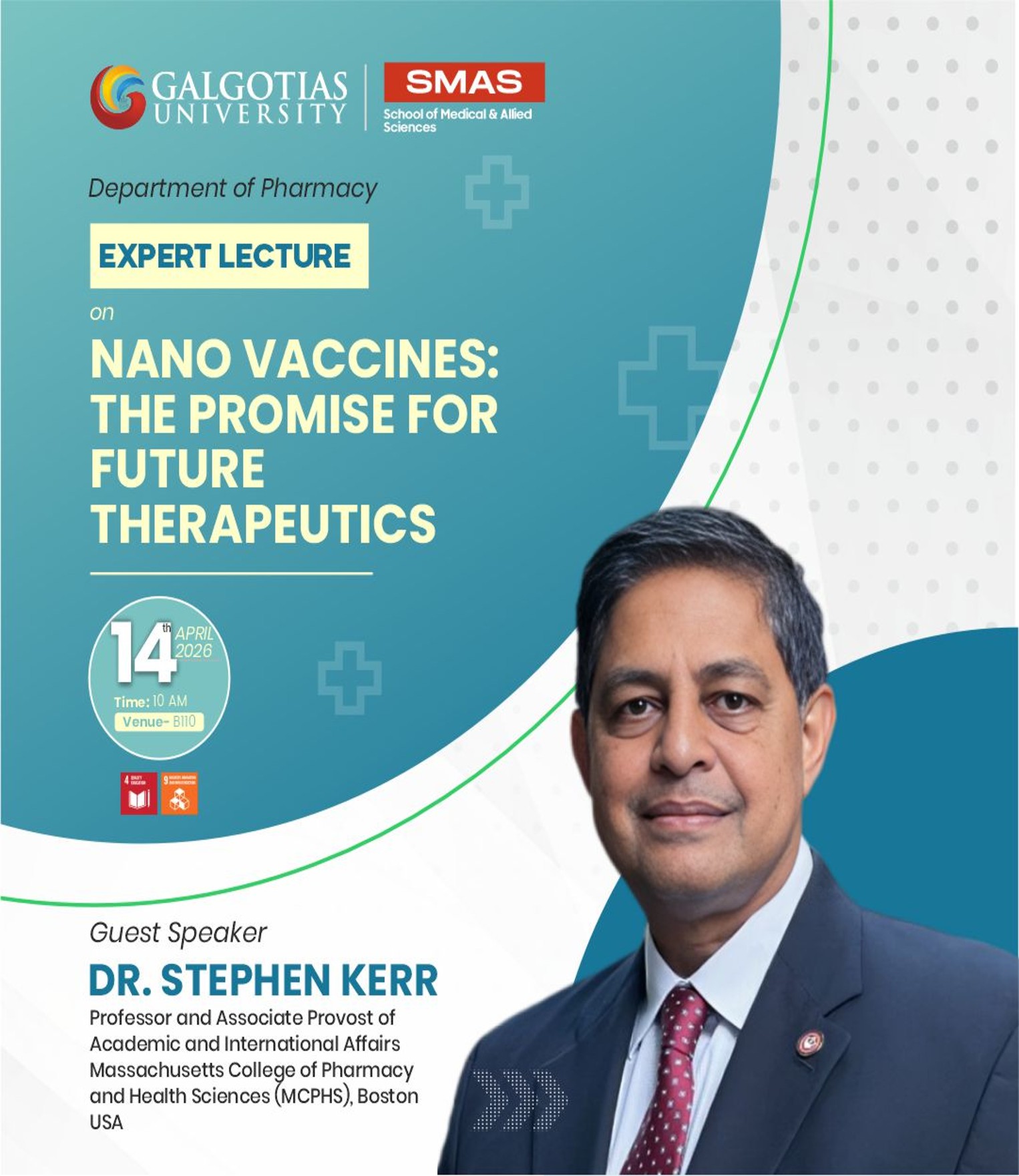 Expert Lecture on Nano-Vaccines: The Promise for Future Therapeutics